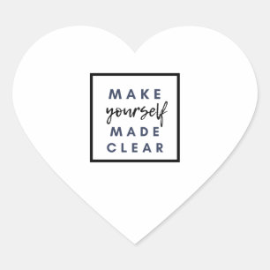 Machen Sie sich klar Herz-Aufkleber