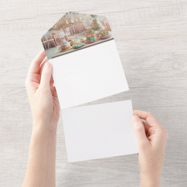 Machen Sie sich selbst All In One Einladung (Abreißen)