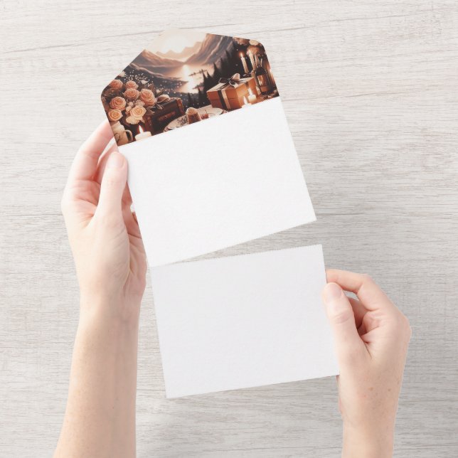 Machen Sie sich selbst All In One Einladung (Abreißen)