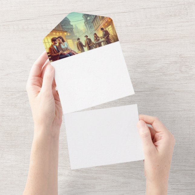 Machen Sie sich selbst All In One Einladung (Abreißen)