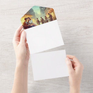 Machen Sie sich selbst All In One Einladung