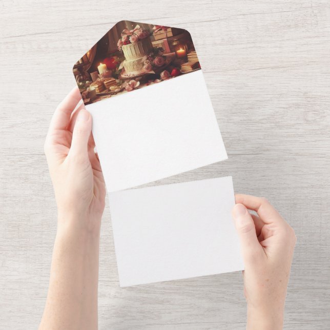 Machen Sie sich selbst All In One Einladung (Abreißen)