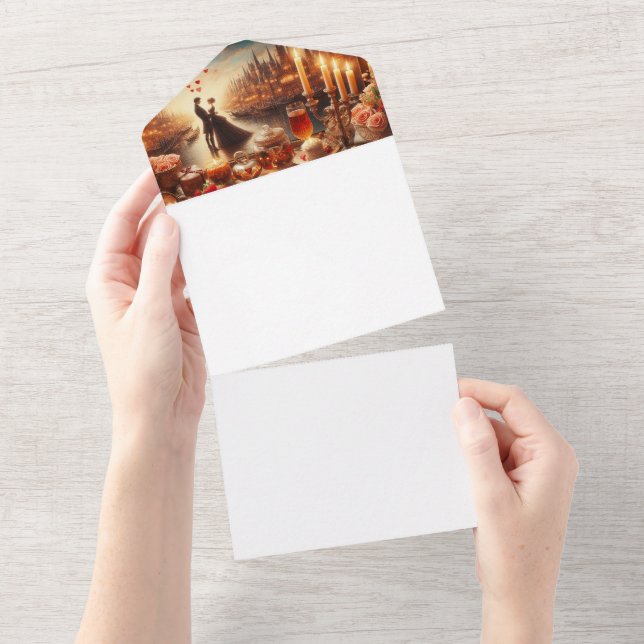 Machen Sie sich selbst All In One Einladung (Abreißen)