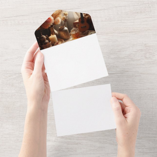 Machen Sie sich selbst All In One Einladung (Abreißen)