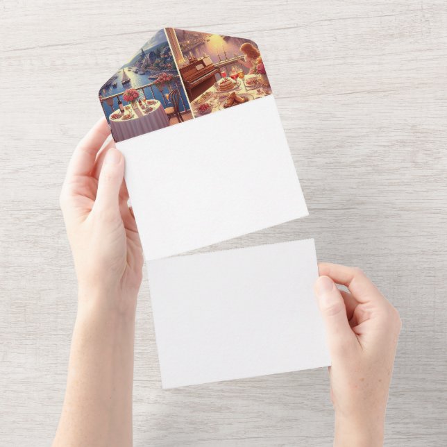 Machen Sie sich selbst All In One Einladung (Abreißen)