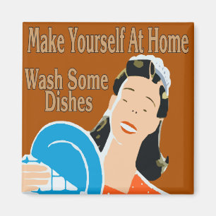 Machen Sie sich selbst bei Zuhause Wash Geschirr Magnet