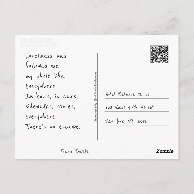 Machen Sie sich selbst Postkarte (Rückseite)