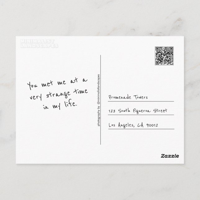 Machen Sie sich selbst Postkarte (Rückseite)