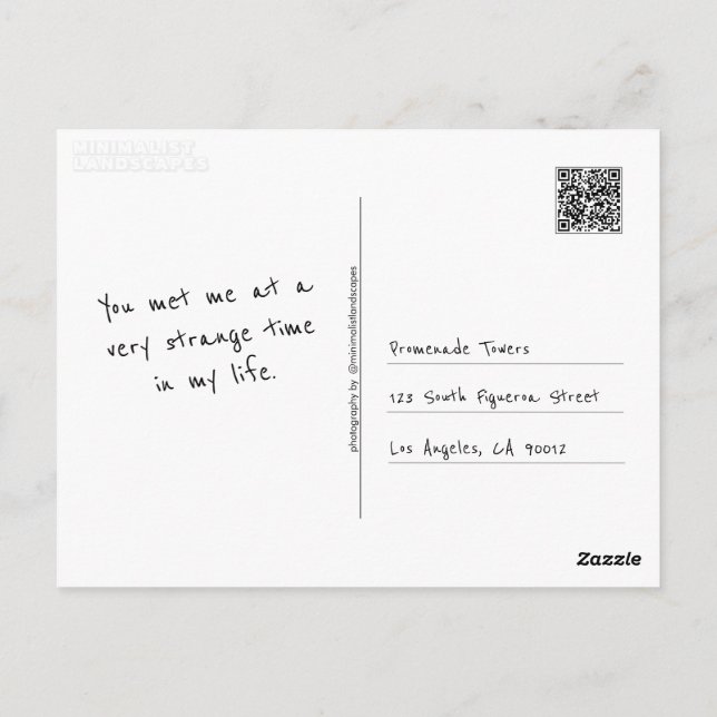 Machen Sie sich selbst Postkarte (Rückseite)