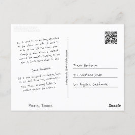 Machen Sie sich selbst Postkarte