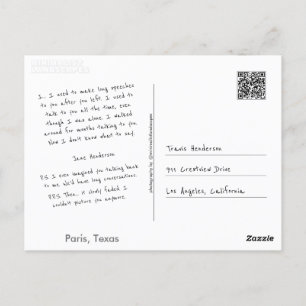 Machen Sie sich selbst Postkarte