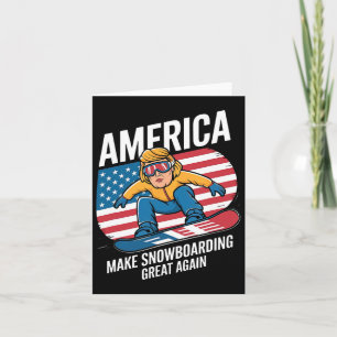 Machen Sie Snowboarden wieder groß Donald Trump - Karte
