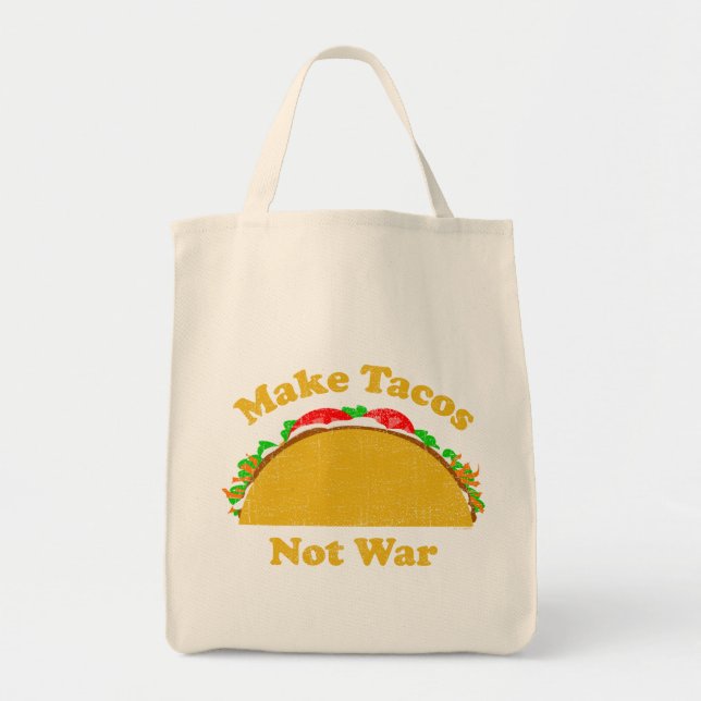 Machen Sie Tacos nicht Krieg Tragetasche (Vorne)