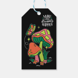 Machen Sie Träume wahr | Farbenfrohe Pilze Schmett Geschenkanhänger