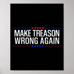 Machen Sie Verrat wieder falsch Resist USA Politis Poster
