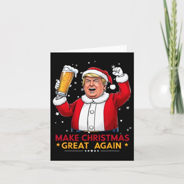 Machen Sie Weihnachten wieder groß Trump American  Karte (Vorderseite)