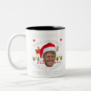 Machen Sie Weihnachten wieder großartig Donald Tr Zweifarbige Tasse