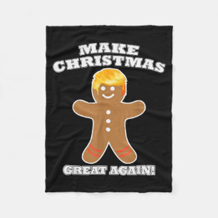Machen Sie Weihnachten wieder großartig Gingerbrea Fleecedecke