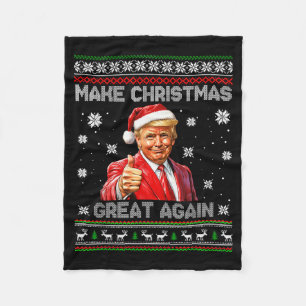 Machen Sie Weihnachten wieder großartig, lustiger Fleecedecke