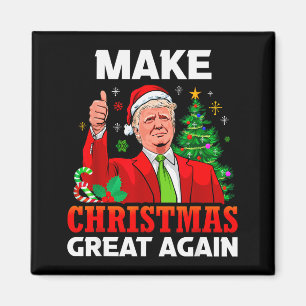 Machen Sie Weihnachten wieder großartig Santa Präs Magnet