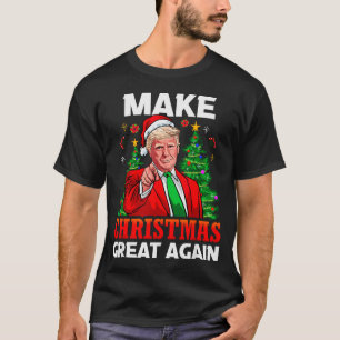 Machen Sie Weihnachten wieder großartig Santa Präs T-Shirt