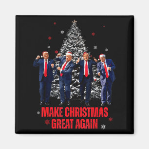 Machen Sie Weihnachten wieder großartig Santa Trum Magnet