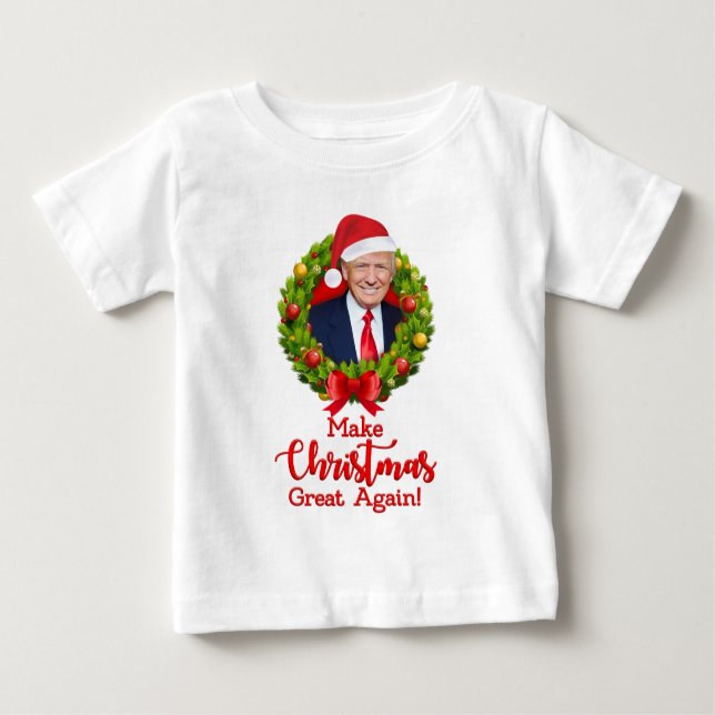 Machen Sie Weihnachten wieder großartig Trump MAGA Baby T-shirt (Vorderseite)