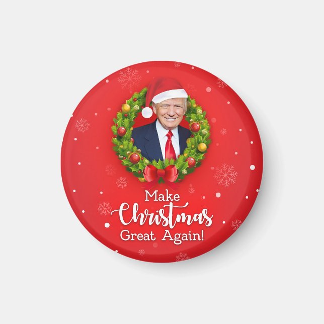 Machen Sie Weihnachten wieder großartig Trump MAGA Magnet (Vorne)