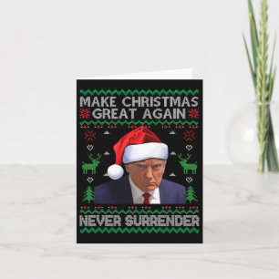 Machen Sie Weihnachten wieder großartig Trump Tass Karte