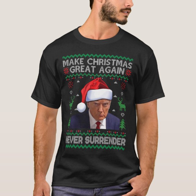 Machen Sie Weihnachten wieder großartig Trump Tass T-Shirt (Vorderseite)