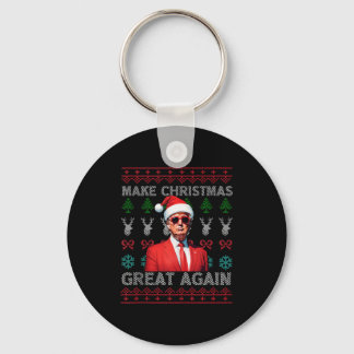 Machen Sie Weihnachten wieder großartig Trump Weih Schlüsselanhänger
