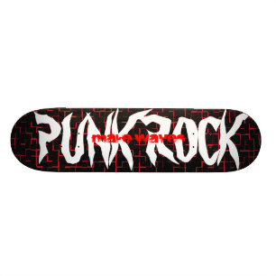 Machen Sie Wellen-Punkrock-Skateboard Skateboard