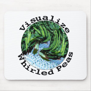 Machen Sie Whirled Erbsen Mousepad sichtbar