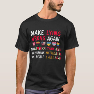 Machen Sie wieder Shirt falsch - sarkastisch polit