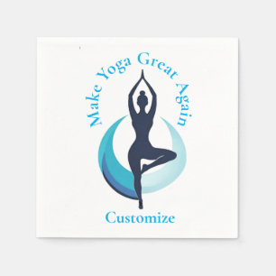 Machen Sie Yoga wieder groß Thunder_Cove Serviette