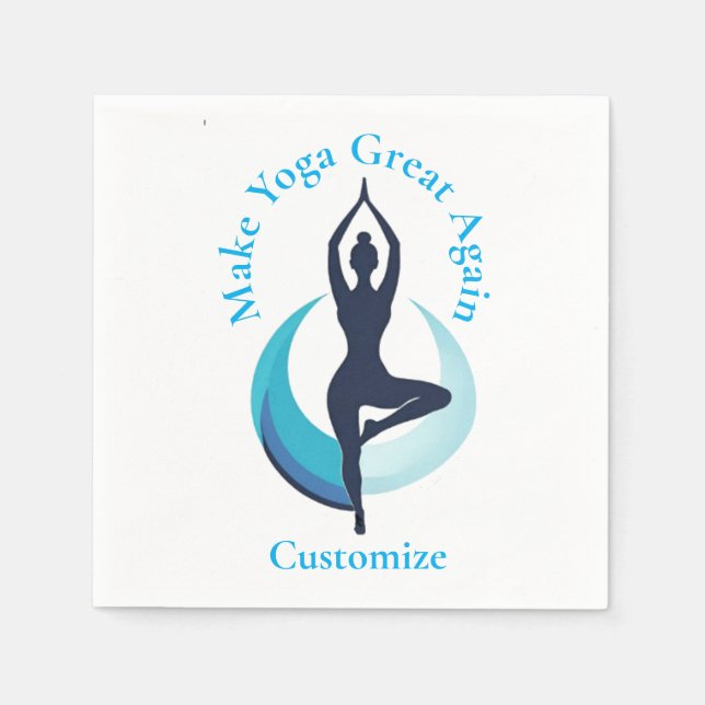 Machen Sie Yoga wieder groß Thunder_Cove Serviette (Vorderseite)