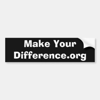 Machen Sie YourDifference.org Autoaufkleber