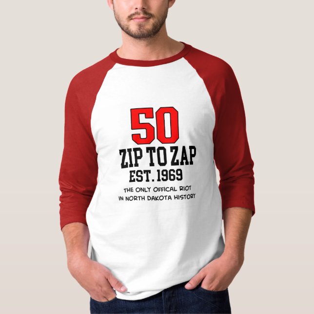 Machen Sie Zap 50. Jahrestagraglan-T - Shirt (Vorderseite)