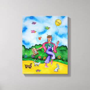 Machen Sie Zeit für freudige Momente durch Rita Leinwanddruck