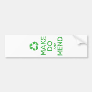 Machen und Mähen Autoaufkleber