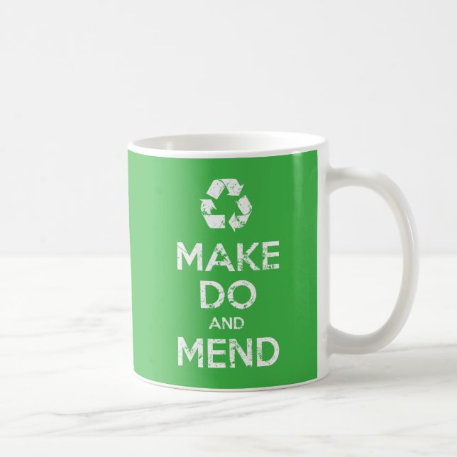 Machen und Mähen Kaffeetasse (Rechts)