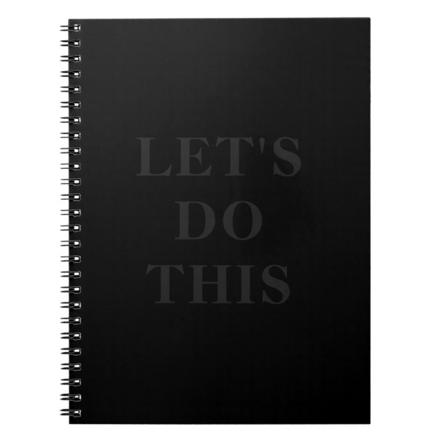 Machen wir das - 6,5" x 8,75" klassisches Notebook Notizblock (Vorderseite)