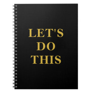 Machen wir das - 6,5" x 8,75" klassisches Notebook Notizblock