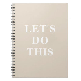 Machen wir das - 6,5" x 8,75" klassisches Notebook Notizblock