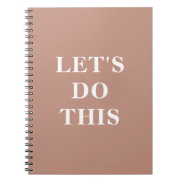 Machen wir das - 6,5" x 8,75" klassisches Notebook Notizblock