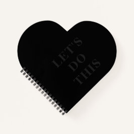 Machen wir das - Herz geformt Spiral Bound Noteboo Notizbuch