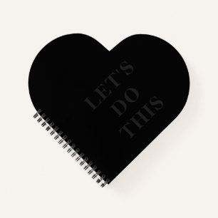 Machen wir das - Herz geformt Spiral Bound Noteboo Notizbuch