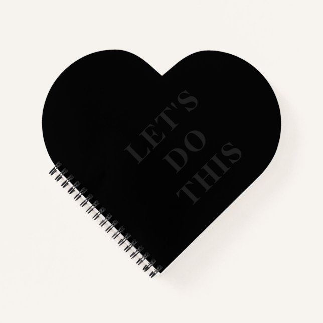 Machen wir das - Herz geformt Spiral Bound Noteboo Notizbuch (Vorderseite)