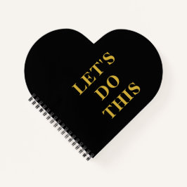 Machen wir das - Herz geformt Spiral Bound Noteboo Notizbuch