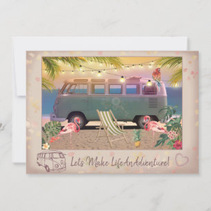 Machen wir das Leben zu einem Abenteuer Feiertagskarte